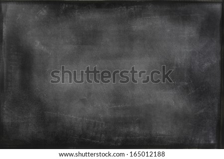 Chalk rubbed out on blackboard  Royalty-Free Stock Photo #165012188