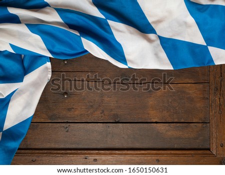 bavaria flag oktoberfest  blue and white
