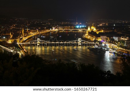 Budapest evening photography from the Gellért Hill  