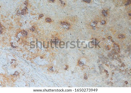 A grey limestone with small circles in brown tone. for elegant background