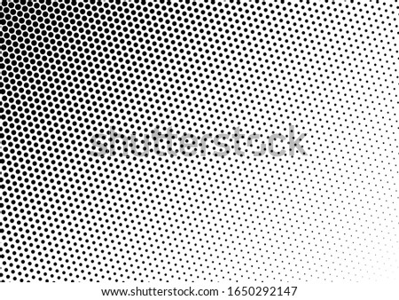 Dots Background. Fade Texture. Halftone Backdrop. Black and White Distressed Pattern. Vector illustration