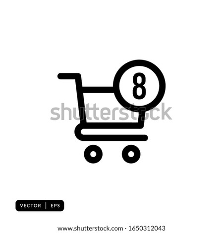 Shopping Cart Icon Vector - Sign or Symbol