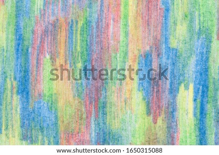 Abstract Multicolor Background. Crayon Drawing