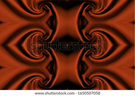 Close up background of orange fabric or fabric texture use for web design and wallpaper background 