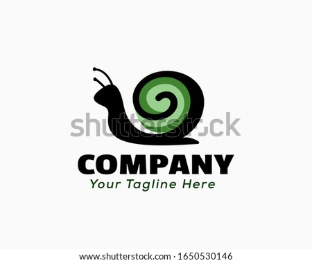 Swirl home snail logo design inspiration