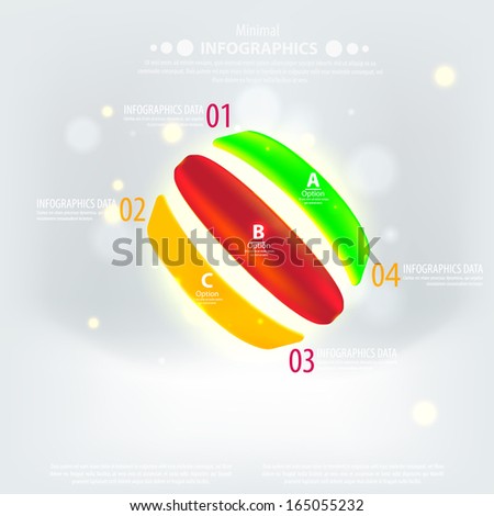 Abstract business geometrical design with circles. Vector illustration for your biz presentation