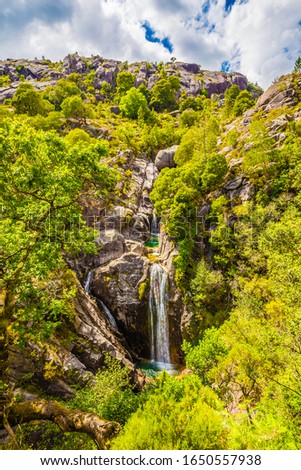 Arado Waterfall - Ermida, Peneda-Geres National Park, Portugal, Europe