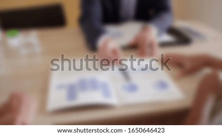 Blurry image of people on their daily activity business and economics trade market. suitable for business concept background.