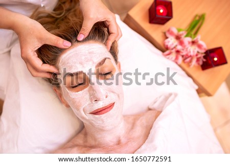 Facial layer mask for age repair, beauty concept