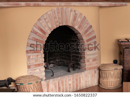 brick chimney of a house