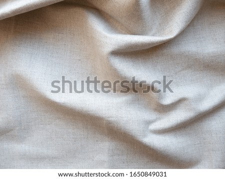 Linen cotton fabric closeup background