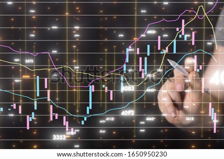 bullish Diagram - Graph Stock Trading