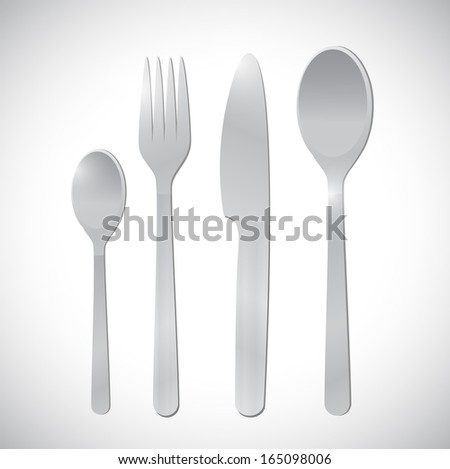 restaurant of food utensils illustration design over white