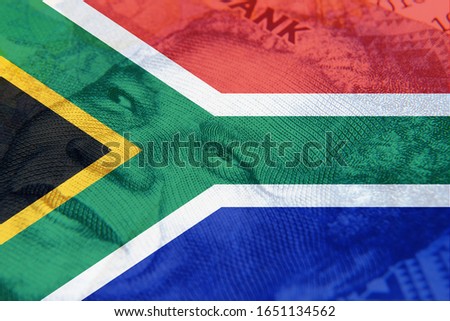 South Africa money concept image. 