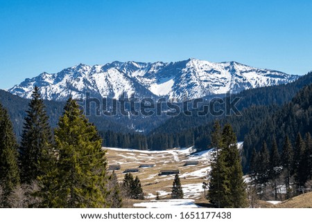 snowy mountains in the Alps