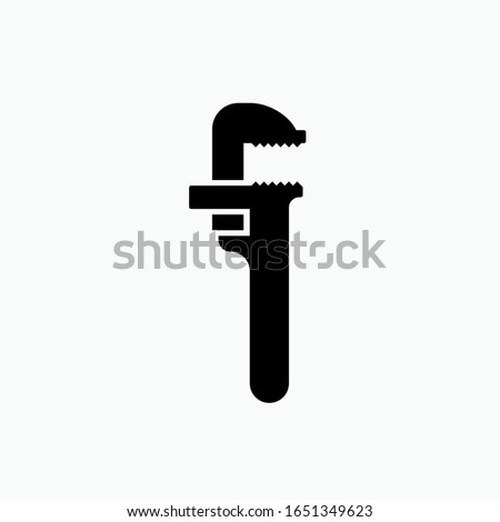 Plumbing Tool Icon.  Illustration of Equipment for Maintenance & Repair As A Simple Vector Sign & Trendy Symbol for Design and Websites, Presentation or Apps Elements.