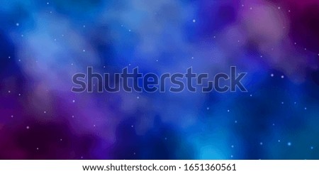 Light Blue, Red vector background with small and big stars. Decorative illustration with stars on abstract template. Theme for cell phones.