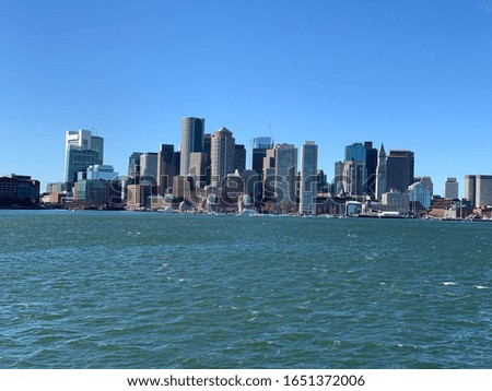 Beautiful skyline of Boston Massachusetts 