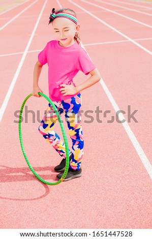 Kid Girls with skipping rope