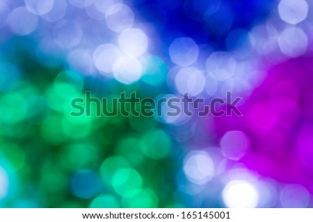 Abstract circular colorful bokeh from the party light