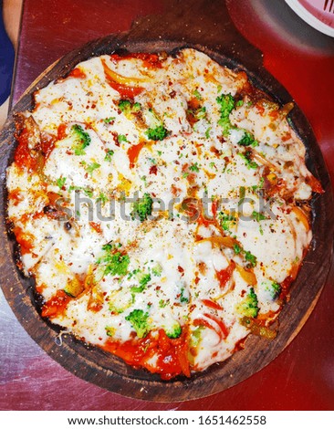 Delicious mouth watering Italian pizza
