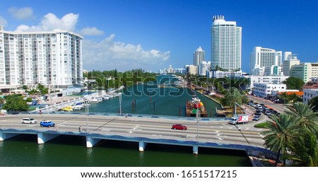 Miami Beach aerial view, Florida