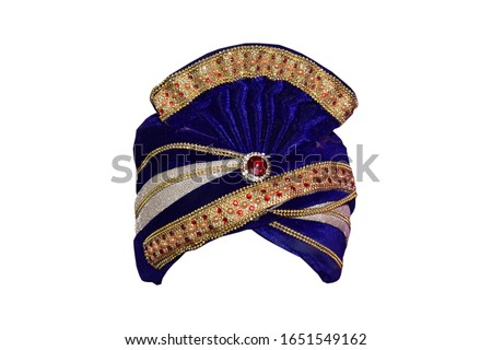 rajasthani traditional band turban image Royalty-Free Stock Photo #1651549162