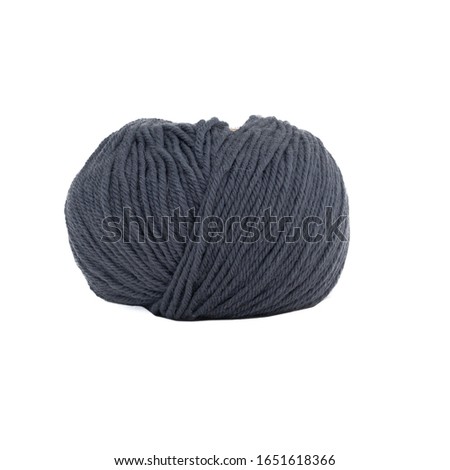 merino wool knitting yarn isolated on white background, stock photography