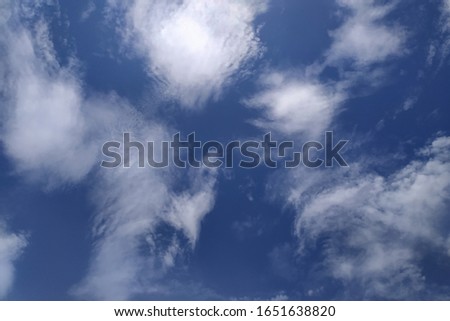 Beautiful view of blue sky and white clouds.