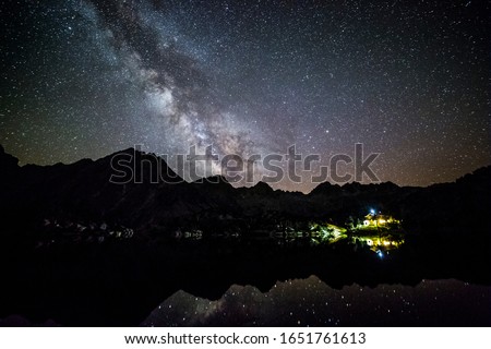 Milky way in Aiguestortes and Sant Maurici National Park, Spain