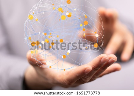 internet net and data digital concept
