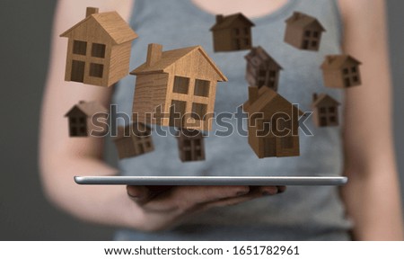 Hands - Holding House digital concept
