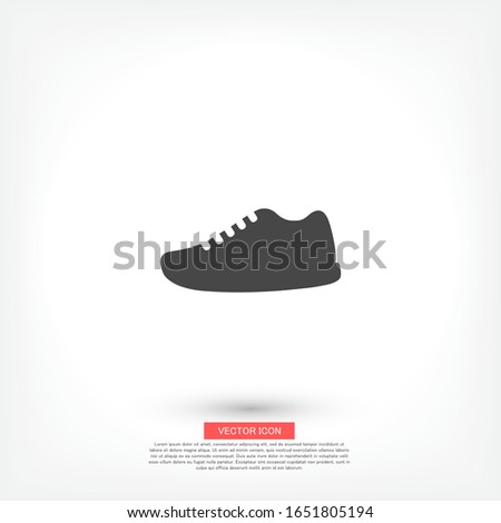 sneakers is sports. vector graphics of shoes. stylish work shoes. sneaker in flat style 10 eps. the work is done for your use.