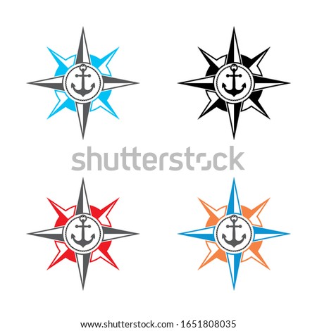 compass for marine logo design
