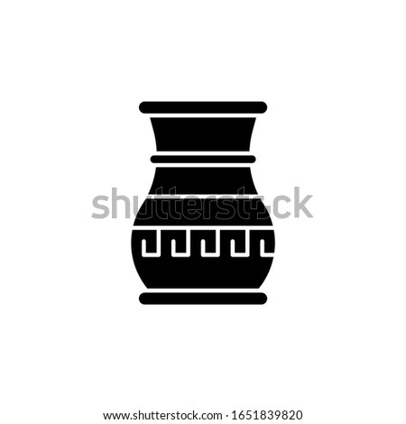 History, vase icon. Simple glyph, flat of history icons for ui and ux, website or mobile application on white background