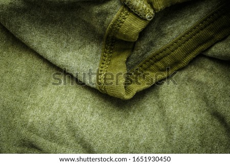 Different textured green fabric for clothes and decor