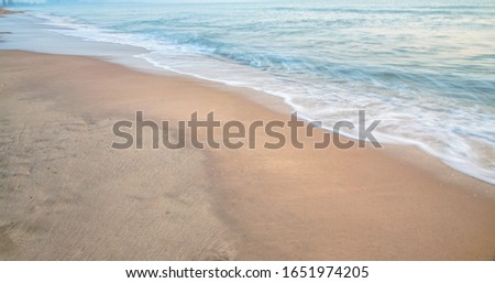Beautiful beach ocean sunrise seascape.