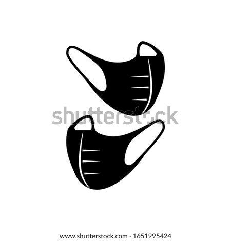 Vector logo of medical mask icon, anti-dust and virus protection
