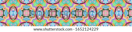 Vintage Patterned Tiles. Mexican Rug. Aztec Fabric. Vintage Textured Tiles. Tribal Trandy Rug. Sicily Border. Multicolor Turkish Antique Drawing.