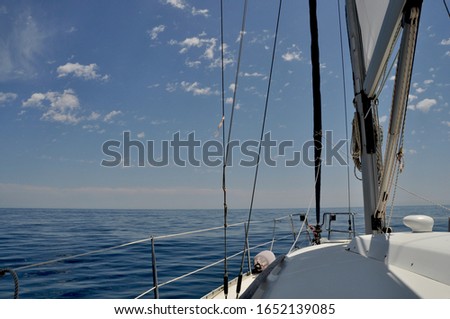 This picture was taken while sailing in a sail boat in Almeria coast, Spain