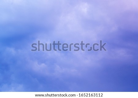 Background image of thunderclouds. The texture of the blue rain clouds.