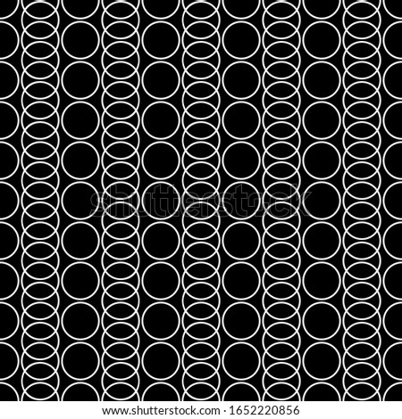 Circles, figures pattern. Seamless ornament. Circular forms backdrop. Geometric motif. Circle shapes background. Rings wallpaper. Digital paper, textile print, web design, abstract image, vector art
