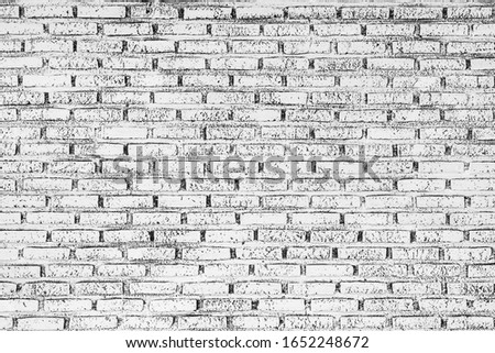 Abstract grey white color brick wall texture for background