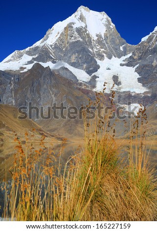 Alpine landsape in Cordiliera Huayhuash, Peru, South America