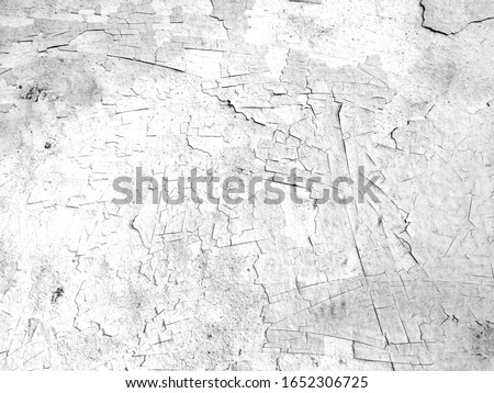 The​ pattern​ of​ surface​ wall​ concrete​ damaged​ by​ rust​y​ for white​ background. White​ wall​ concrete​ for​ background. The​ rough​ wall​ use​ for​ vintage​ background​

