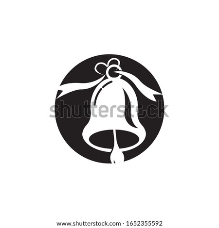 Bell icon illustration logo vector template 