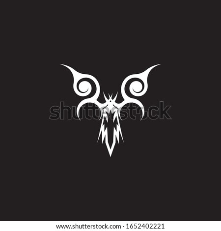 Black tribal tattoo abstract background 
