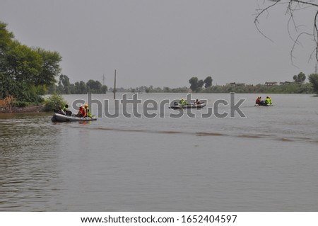 Flood affected people, September 2010 in Sindh Pakistan Stock Photos Royalty-Free Stock Photo #1652404597