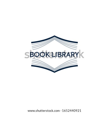 book logo, bok illustration, library logo