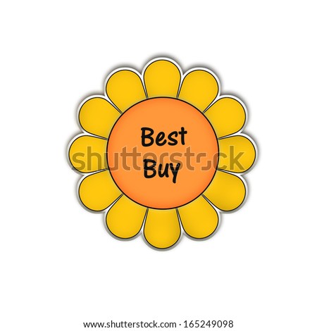 Flower Sticker - Best Buy